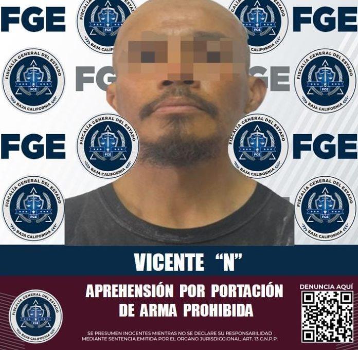 Cumplimenta FGE orden de aprehensión contra un sujeto que deambulaba armado por las calles de Ensenada. lasnoticias.info