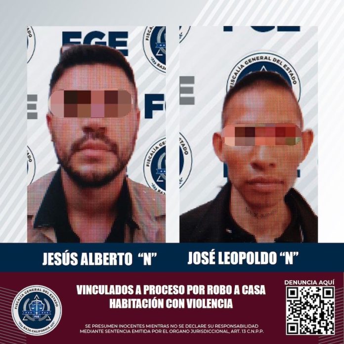 Dos sujetos son vinculados a proceso por presunto robo en un domicilio. lasnoticias.info