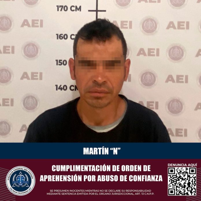 Aprehende FGE a sujeto acusado del delito de abuso de confianza. lasnoticias.info