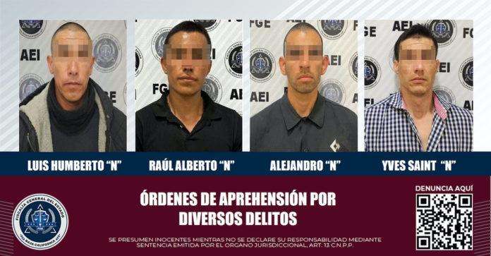 Cumplimenta Fiscalía General del Estado cuatro aprehensiones a imputados por diversos delitos. lasnoticias.info