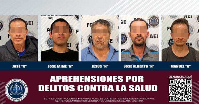 La Agencia Estatal De Investigación realiza cinco aprehensiones por delitos contra la salud. lasnoticias.info