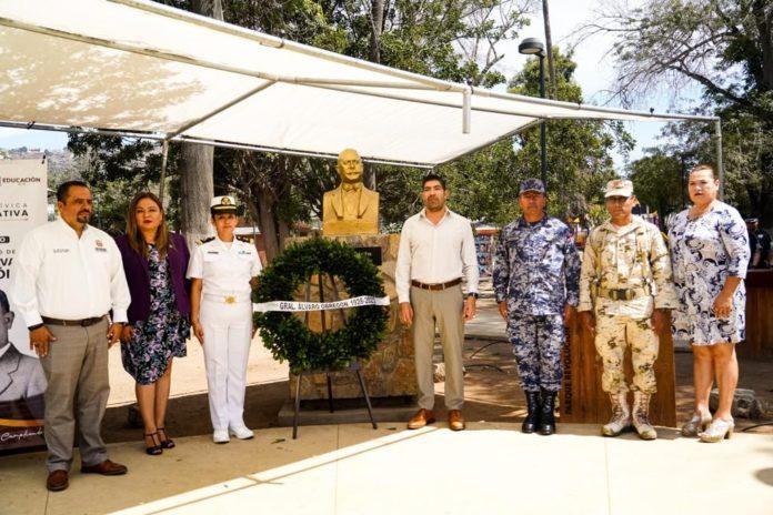 ENCABEZA ARMANDO AYALA CEREMONIA CÍVICA CONMEMORATIVA AL 95 ANIVERSARIO LUCTUOSO DEL GENERAL ÁLVARO OBREGÓN. lasnoticias.info