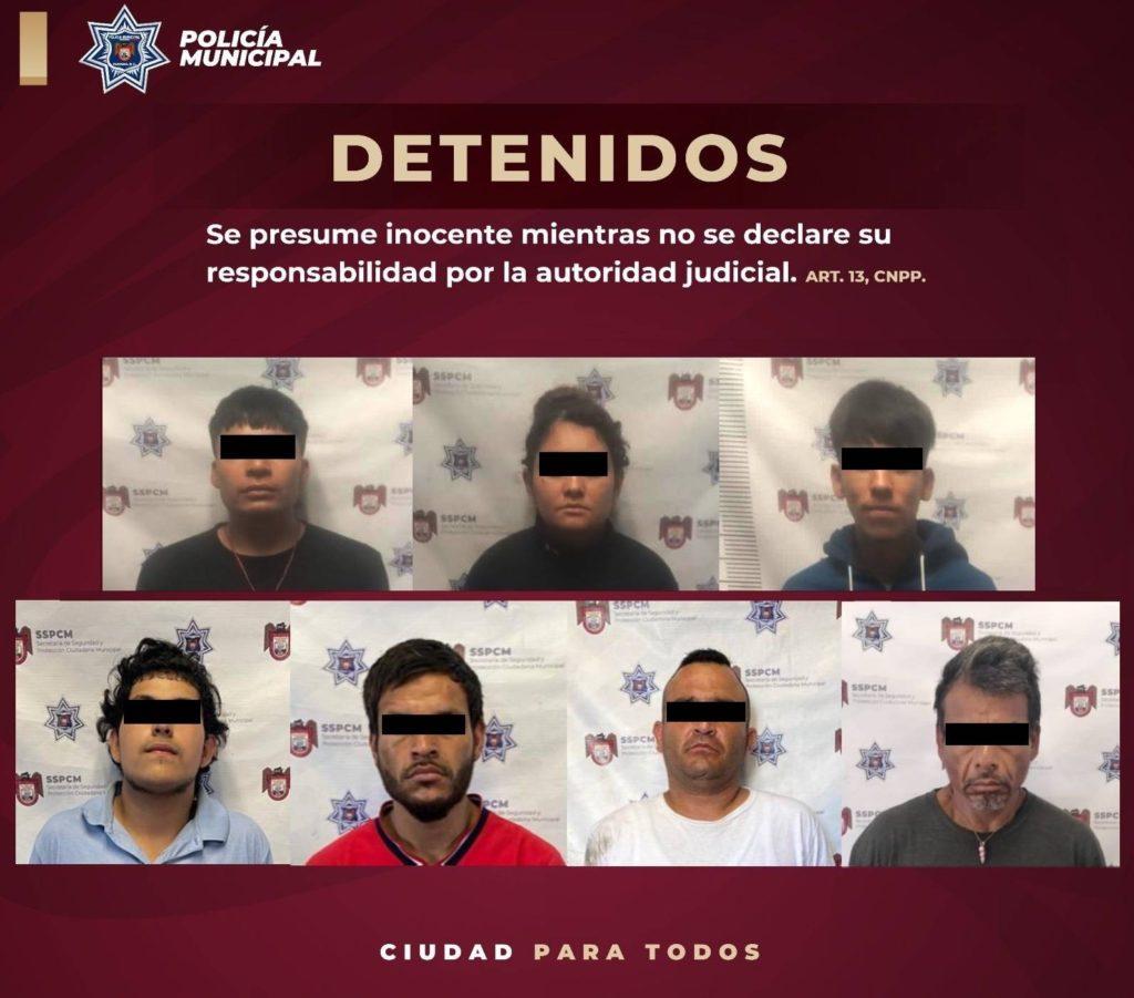 DETUVO POLICÍA MUNICIPAL SEIS SUJETOS ARMADOS Y UN FUGITIVO DE LA LEY. lasnoticias.info