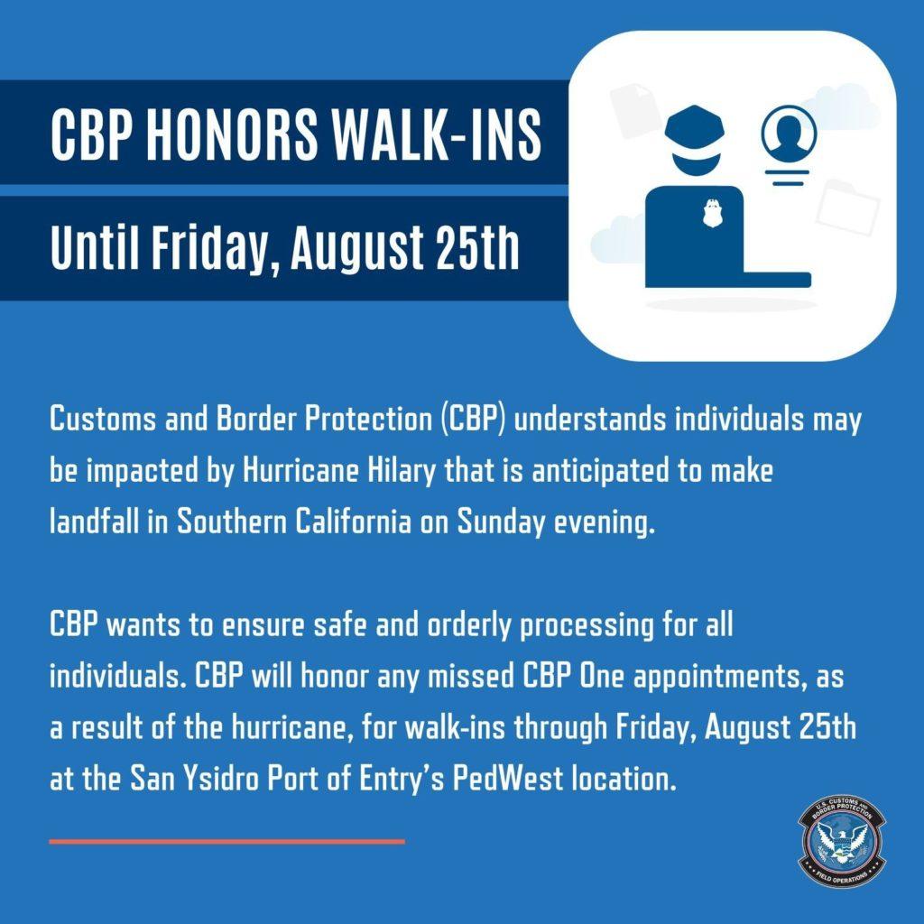 AYUNTAMIENTO DE TIJUANA COMPARTIÓ INFORMACIÓN PARA MIGRANTES QUE PERDIERON SU CITA DE CBP ONE POR "HILARY". lasnoticias.info