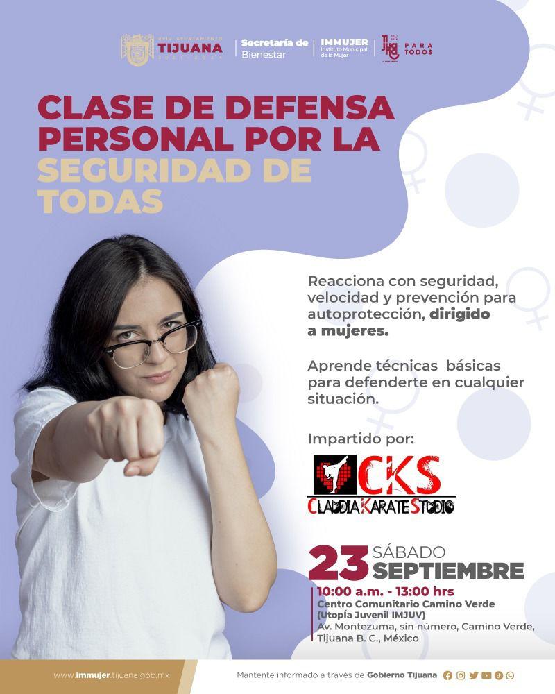 IMMUJER IMPARTIRÁ CLASE DE DEFENSA PERSONAL PARA MUJERES. lasnoticias.info