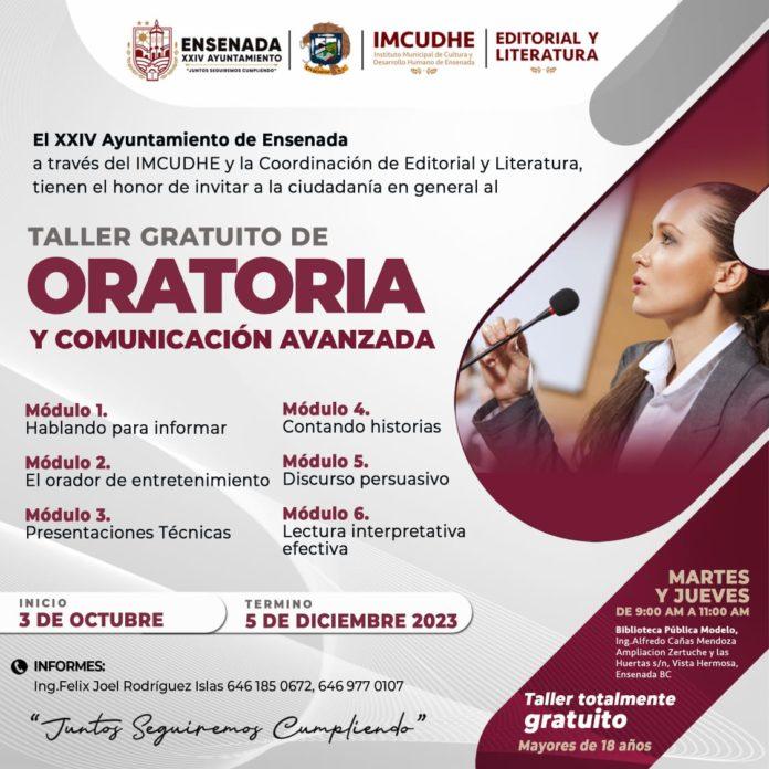 ÚLTIMOS DÍAS PARA INSCRIBIRSE AL CURSO DE ORATORIA Y COMUNICACIÓN AVANZADA. lasnoticias.info