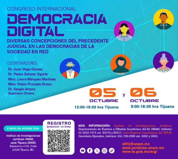 INVITA AGENCIA DIGITAL DE BAJA CALIFORNIA A CONGRESO INTERNACIONAL SOBRE DEMOCRACIA DIGITAL. lasnoticias.info