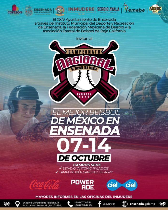 PARTICIPARÁN 12 EQUIPOS EN EL CAMPEONATO NACIONAL DE BÉISBOL EN ENSENADA 2023. lasnoticias.info