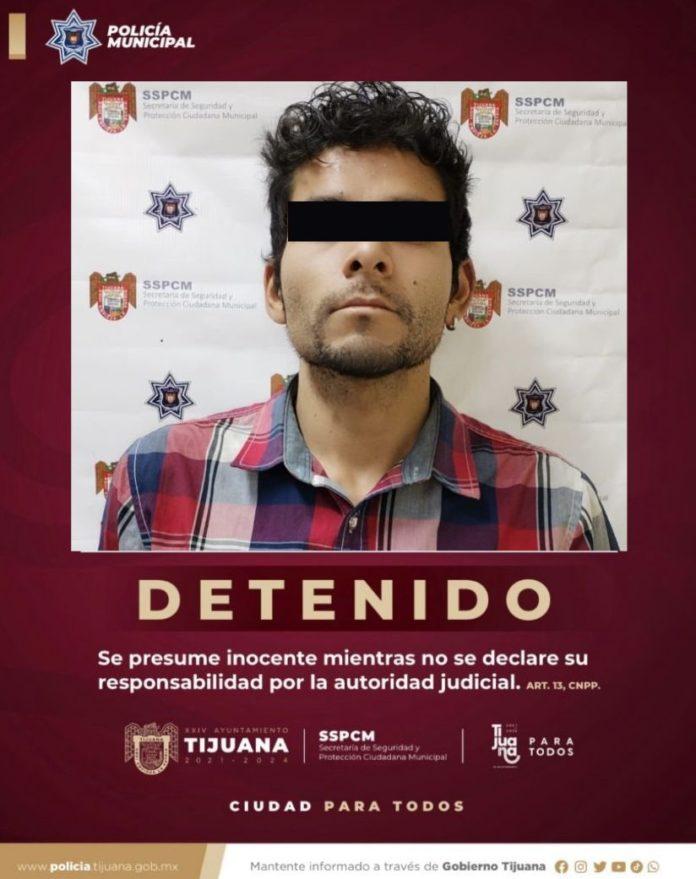 CAPTURA POLICÍA MUNICIPAL DE TIJUANA A SUJETO BUSCADO EN EU POR POSESIÓN DE DROGA. lasnoticias.info