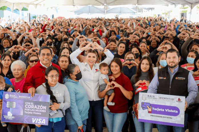 REFUERZA MARINA DEL PILAR APOYO A LAS BAJACALIFORNIANAS CON TARJETA VIOLETA. lasnoticias.info