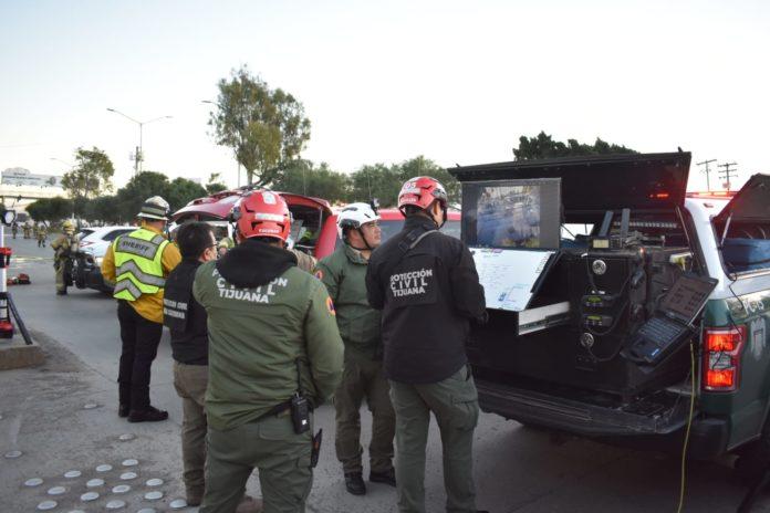 FUERZAS DE EMERGENCIA MUNICIPALES ATIENDEN FUGA DE GAS EN BULEVAR BENITEZ. lasnoticias.info