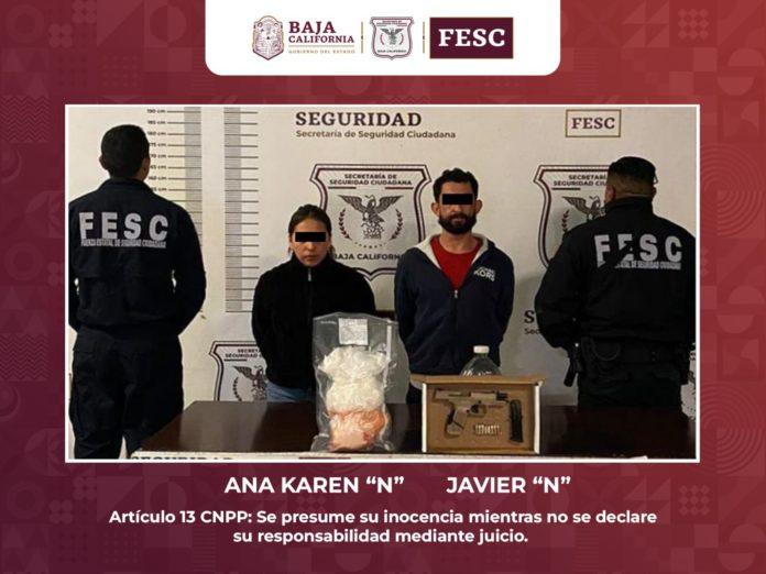 DETIENE FUERZA ESTATAL A DOS PERSONAS CON ARMA DE FUEGO Y DE METANFETAMINA. lasnoticias.info