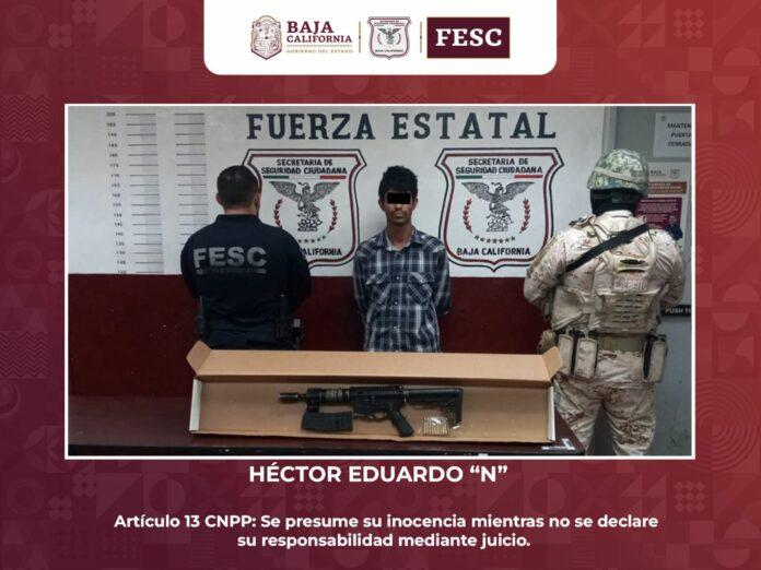 DETIENEN FESC Y SEDENA A SUJETO EN PODER DE ARMA DE FUEGO DE ALTO CALIBRE EN TECATE. lasnoticias.info DETIENEN FESC Y SEDENA A SUJETO EN PODER DE ARMA DE FUEGO DE ALTO CALIBRE EN TECATE. lasnoticias.info