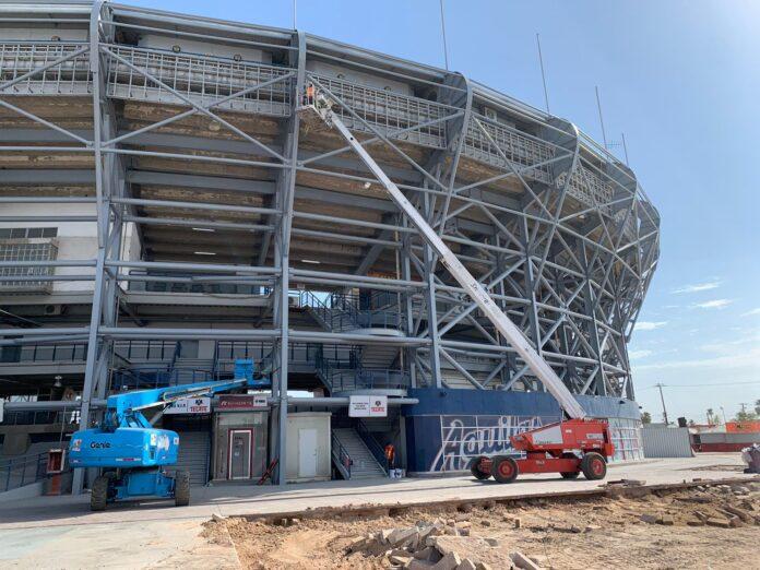 AVANZA SIDURT EN REHABILITACIÓN DE ESTADIO NIDO DE LOS ÁGUILAS EN MEXICALI. lasnoticias.info