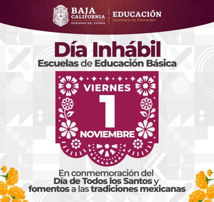 SERÁ INHÁBIL EL VIERNES 01 DE NOVIEMBRE PARA EDUCACIÓN BÁSICA. lasnoticias.info