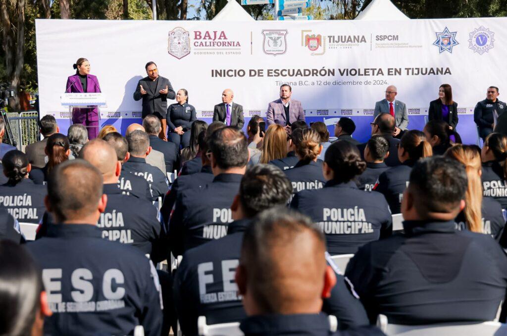 GOBERNADORA MARINA DEL PILAR PONE EN MARCHA EL ESCUADRÓN VIOLETA EN TIJUANA. lasnoticias.info