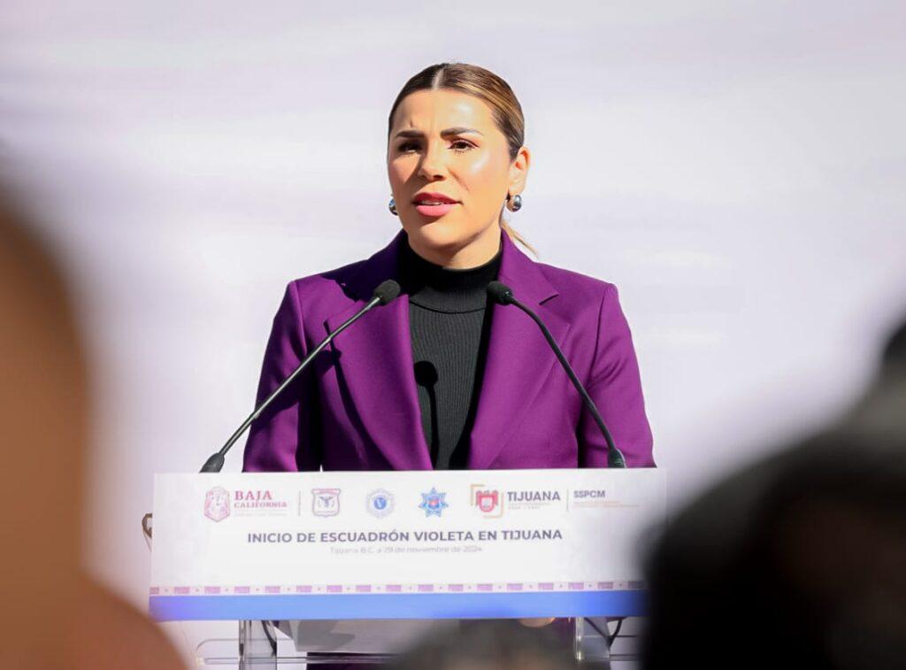 GOBERNADORA MARINA DEL PILAR PONE EN MARCHA EL ESCUADRÓN VIOLETA EN TIJUANA. lasnoticias.info