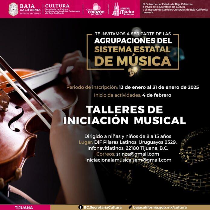 ABRE CULTURA INSCRIPCIONES PARA TALLERES DE INICIACIÓN MUSICAL A POBLACIÓN INFANTIL Y JUVENIL EN MOVILIDAD. lasnoticias.info