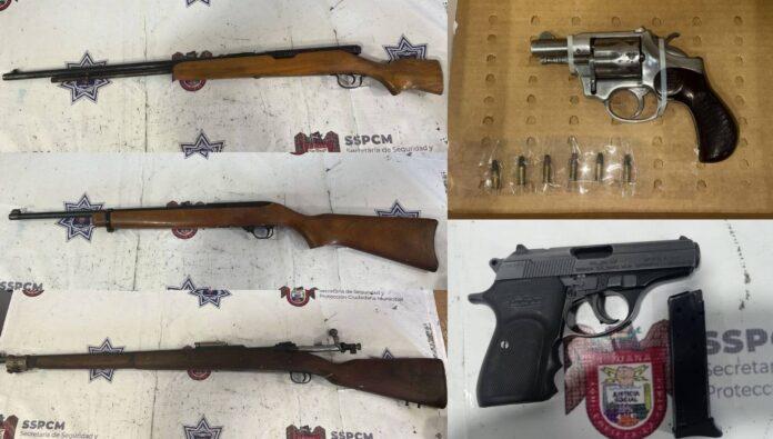 Fortalecimiento de estrategias preventivas permiten retirar de las calles cinco armas de fuego. lasnoticias.info