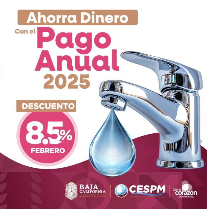 ¡APROVECHE EL 8.5 % DE DESCUENTO EN TU PAGO ANUAL DE AGUA! EL BENEFICIO CONCLUYE ESTE 28 DE FEBRERO. lasnoticias.info