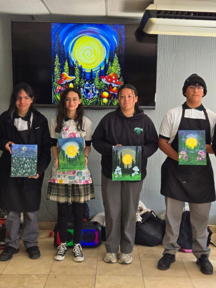 UTILIZAN EL ARTE COMO HERRAMIENTA DE EXPRESIÓN Y APRENDIZAJE JÓVENES DE CONALEP TIJUANA II