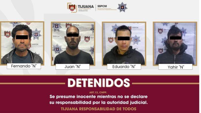 Despliegue operativo de la Policía Municipal da como resultado la detención de cuatro sujetos en posesión de droga.lasnoticias.info