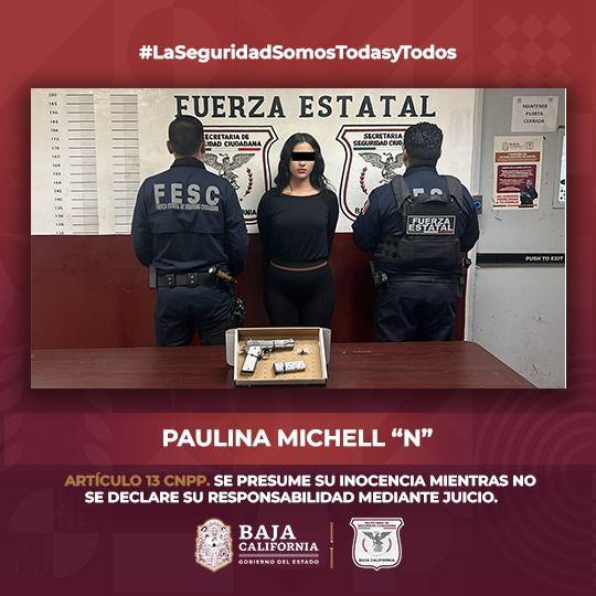 ASEGURA FUERZA ESTATAL A MUJER CON ARMA DE FUEGO EN MEXICALI.lasnoticias.info