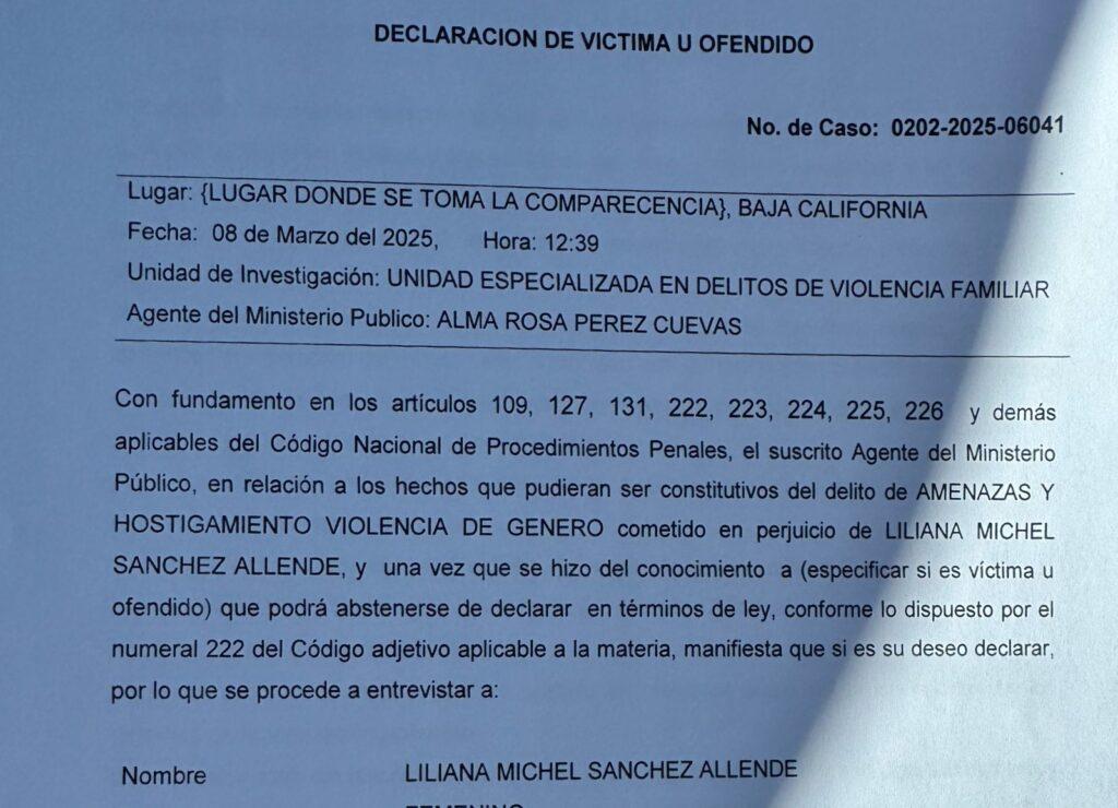Interpone denuncia por amenazas y violencia de género la diputada Michel Sánchez .lasnoticias.info