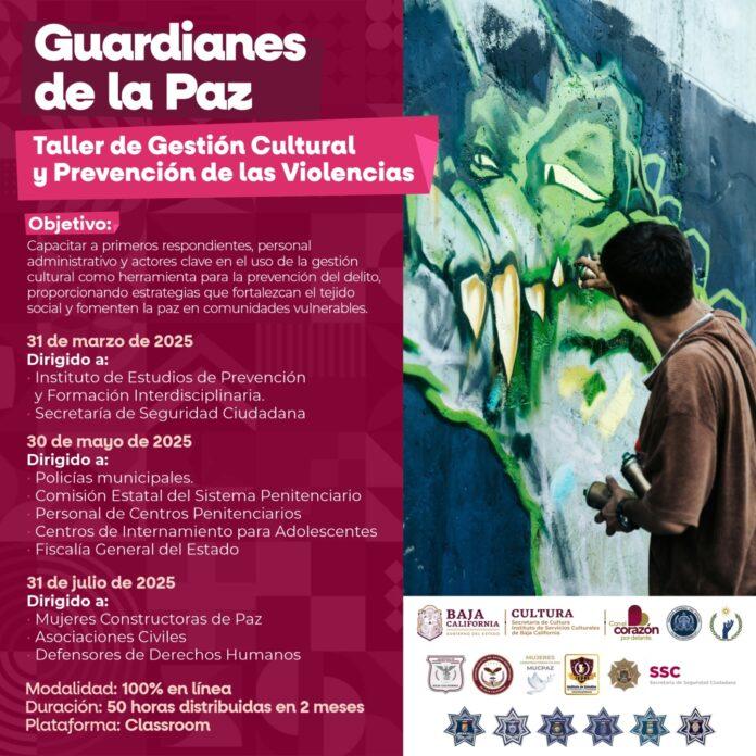 OFERTA SECRETARÍA DE CULTURA TALLER DE GESTIÓN CULTURAL Y PREVENCIÓN DE LAS VIOLENCIAS.lasnoticias.info