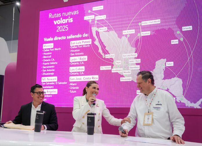 DESPEGA BAJA CALIFORNIA CON NUEVA RUTA VOLARIS Y MAYOR CAPACIDAD DE TRANSPORTE AÉREO: GOBERNADORA MARINA DEL PILAR EN TIANGUIS TURÍSTICO.lasnoticias.info