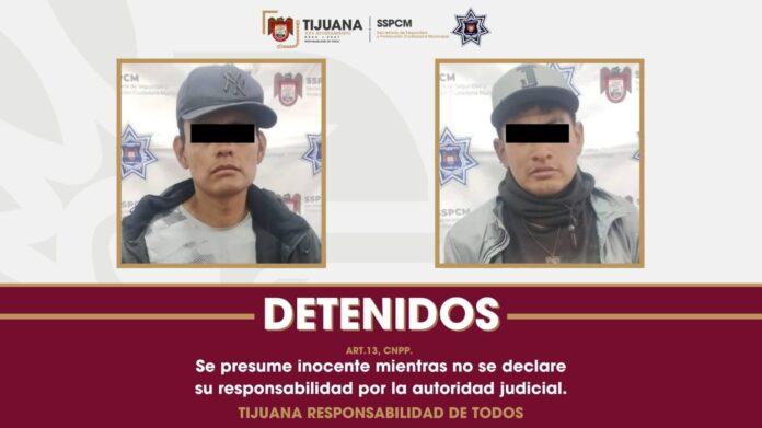 Captura Policía Municipal a dos personas por robo con violencia a comercio