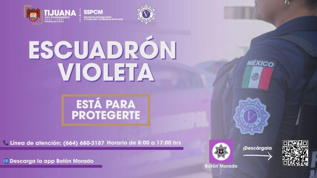 Reafirma SSPCM compromiso del Escuadrón Violeta para brindar atención especializada a mujeres y menores tijuanenses.lasnoticias.info