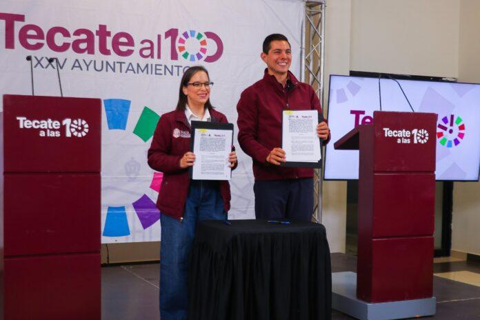 FIRMA SECRETARÍA DE MEDIO AMBIENTE CONVENIO DE COLABORACIÓN AMBIENTAL CON EL AYUNTAMIENTO DE TECATE.lasnoticias.info