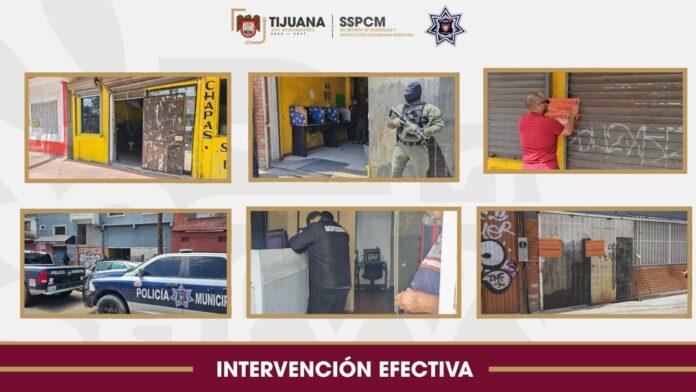 Clausura XXV Ayuntamiento de Tijuana tres establecimientos con máquinas tragamonedas en la Zona Norte .lasnoticias.info