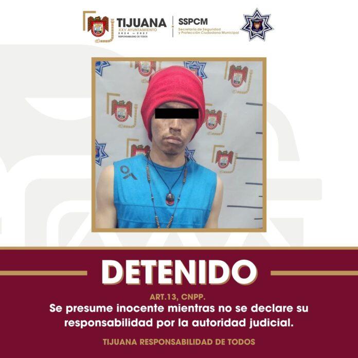 Detiene la Policía Municipal de Tijuana a sujeto con droga y posible vínculo con abandono de cadáver.lasnoticias.info
