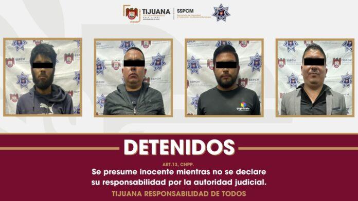Asegura Policía Municipal a cuatro personas con armas y droga como resultado del reforzamiento de la vigilancia en zonas prioritarias