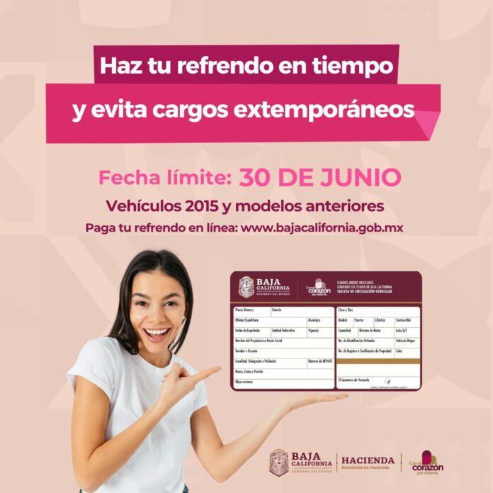 EXHORTA SAT BC A LA CIUDADANÍA A REFRENDAR LA TARJETA DE CIRCULACIÓN ANTES DEL 30 DE JUNIO.lasnoticias.info