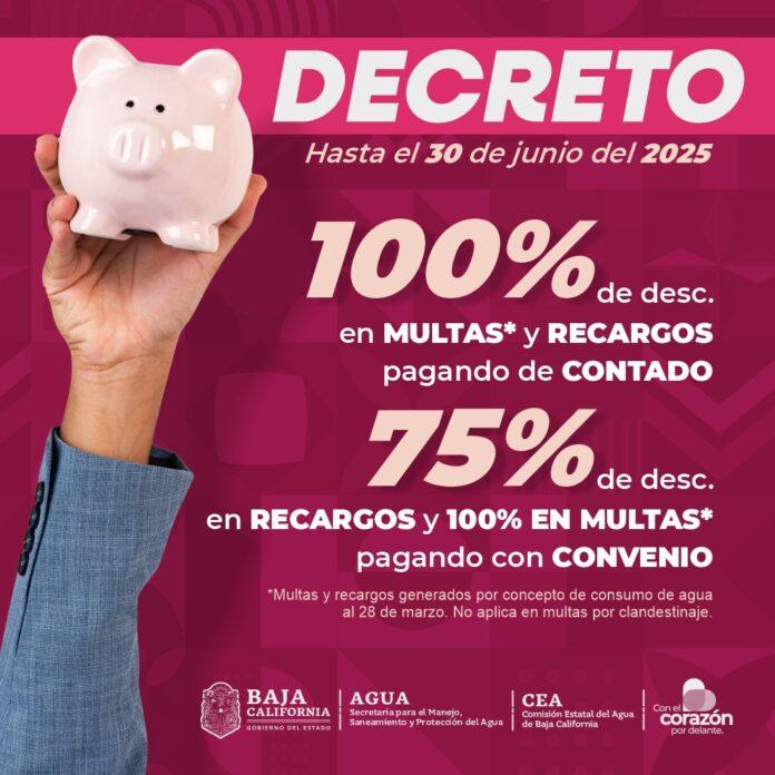 ÚLTIMAS SEMANAS PARA APROVECHAR LA CONDONACIÓN POR RECARGOS DE AGUA.lasnoticias.info