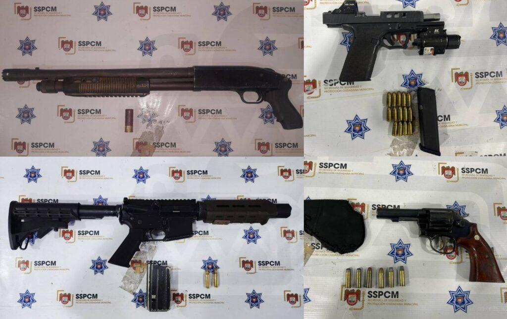 Asegura Policía Municipal de Tijuana cuatro armas de fuego en menos de 24 horas.lasnoticias.info