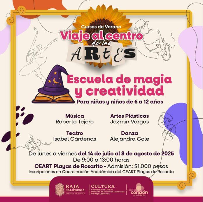 CEART PLAYAS DE ROSARITO INVITA AL CAMPAMENTO DE VERANO “ESCUELA DE MAGIA Y CREATIVIDAD” PARA NIÑAS Y NIÑOS.lasnoticias.info