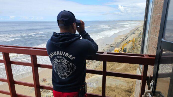 Reporta SSPCM sin afectaciones en Playas de Tijuana tras alerta de alto oleaje