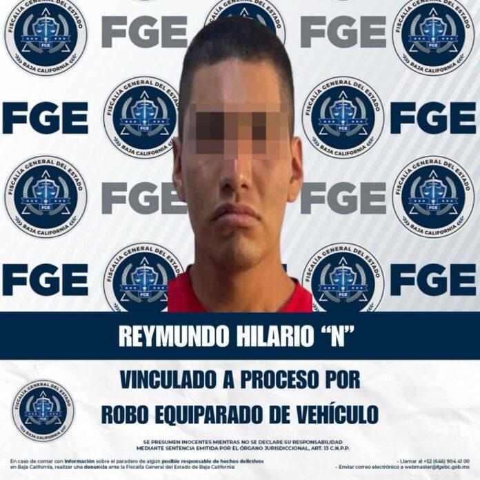 Hombre recibe vinculación a proceso por uso de vehículo robado