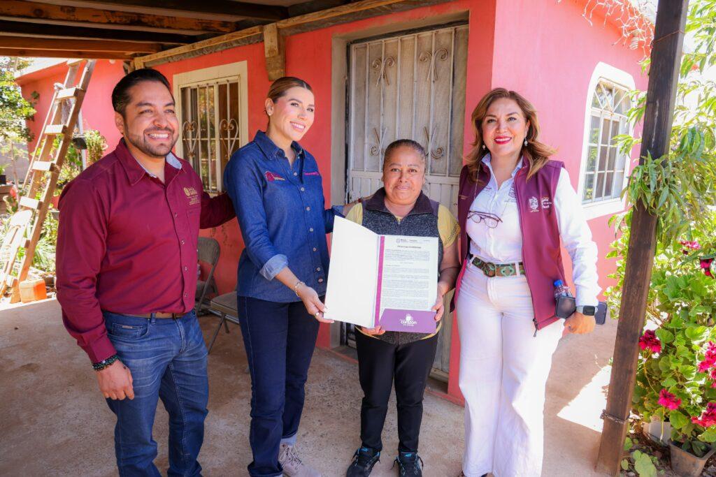 BENEFICIA ESTRATEGIA "CORAZONES" CON TÍTULOS DE VIVIENDA, PARQUES Y ESPACIOS PARA ATENDER A QUIENES MÁS LO NECESITAN EN SAN QUINTÍN: GOBERNADORA MARINA DEL PILAR.lasnoticias.info