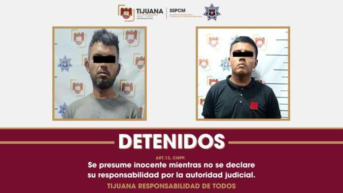Detiene Policía Municipal de Tijuana a dos sujetos armados durante patrullajes preventivos