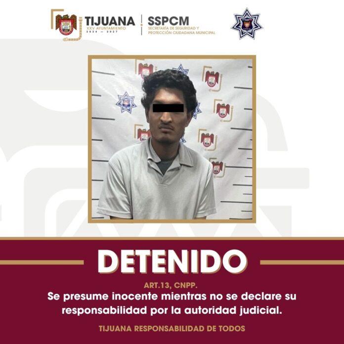 Captura Policía Municipal a sujeto señalado por exhibicionismo y amenazas con arma blanca