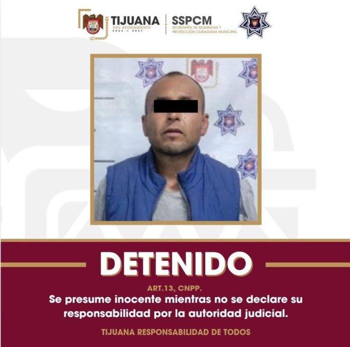 Detiene Policía Municipal de Tijuana a hombre señalado por violencia familiar