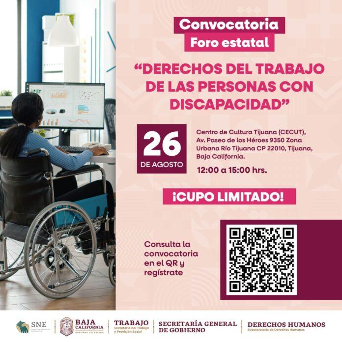 ANUNCIA STPS FORO ESTATAL SOBRE DERECHO AL TRABAJO DE PERSONAS CON DISCAPACIDAD.lasnoticias.info