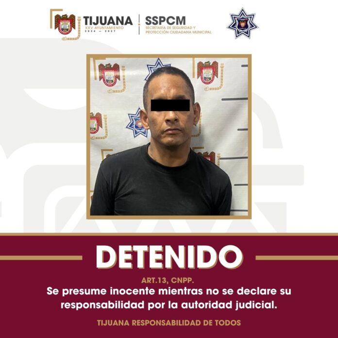 Detiene Policía Municipal de Tijuana a sujeto con dos órdenes de aprehensión por homicidio