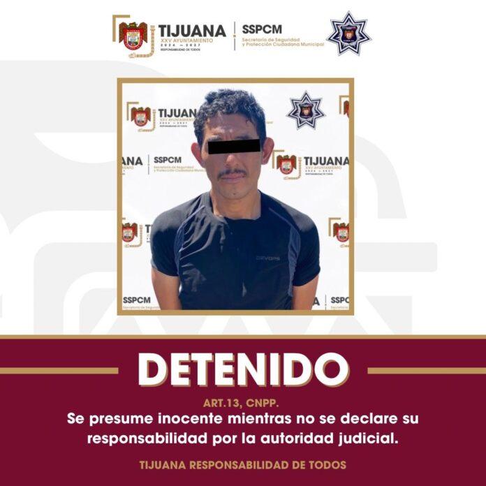 Asegura Policía Municipal de Tijuana a presunto responsable del homicidio de una mujer y lesiones a dos personas en el Mariano Matamoros