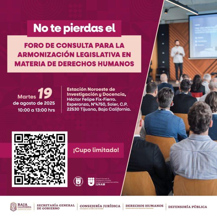 REALIZARÁ GOBIERNO DEL ESTADO FORO DE CONSULTA PARA ARMONIZACIÓN LEGISLATIVA EN MATERIA DE DERECHOS HUMANOS.lasnoticias.info